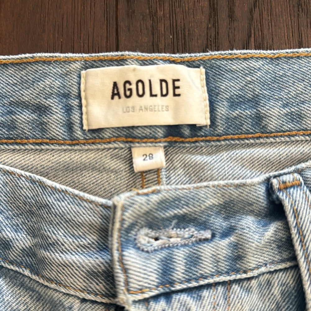 Agolde 90's mid rise loose fit jeans size 28